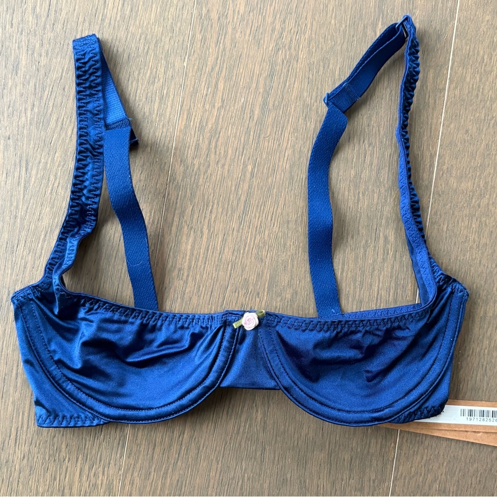 NWT SKIMS Blue Underwire Bra 30B